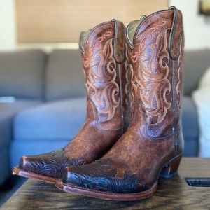 Tony Lama Western Cowgirl/Cowboy Boots Snip Toe